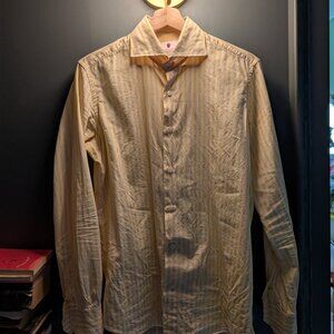Cordone 1956 Yellow Bengal Stripe Shirt